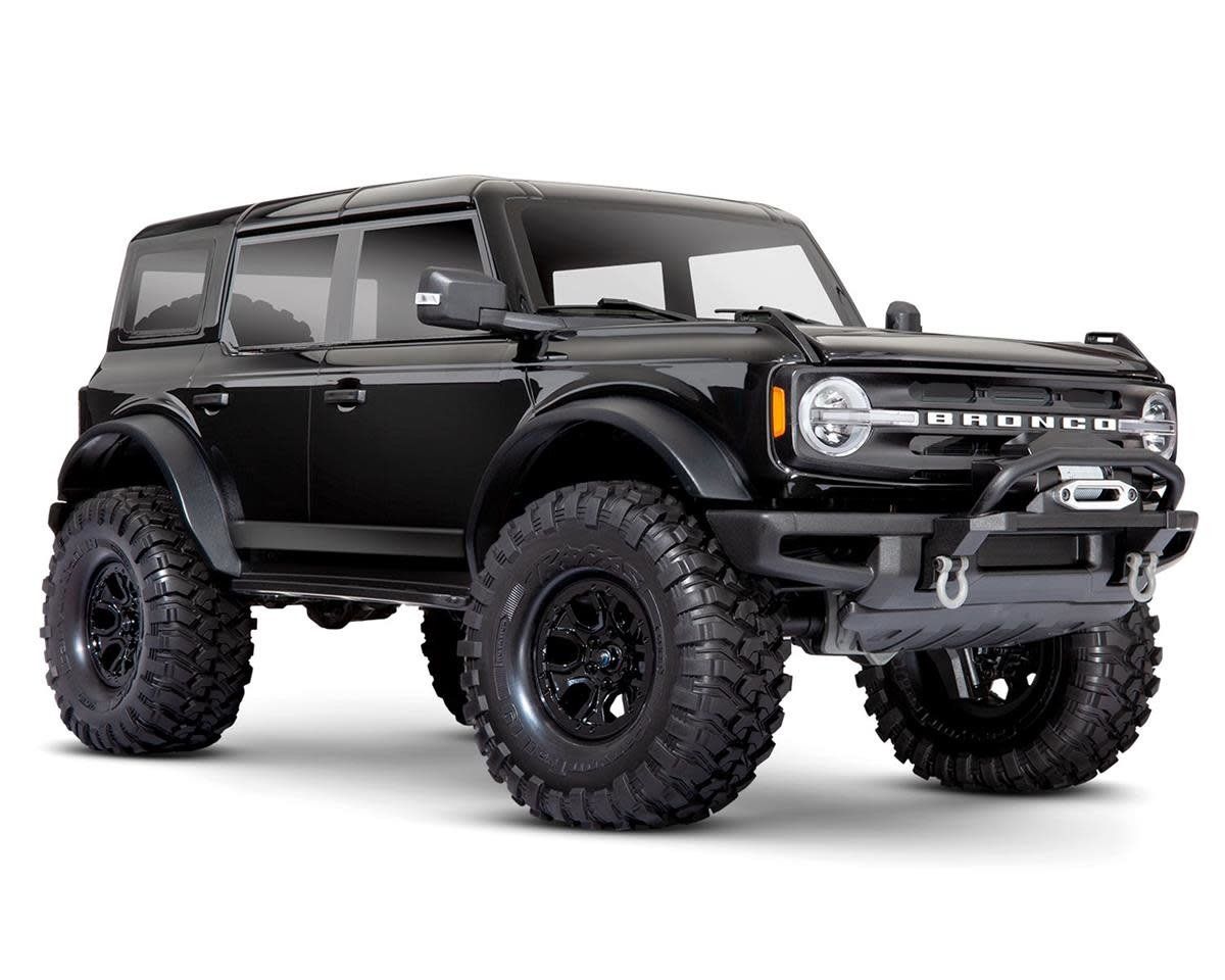 #92076-4-BLK Traxxas TRX-4 1/10 Trail Crawler Truck w/2021 Ford Bronco Body (Shadow Black) &amp; TQi 2.4GHz Radio