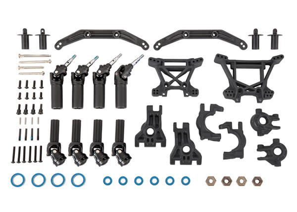 #9080 Traxxas Hoss/Rustler/Slash 4x4 Extreme Heavy Duty Suspension Upgrade Kit (Black)