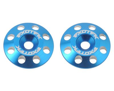 Exotek Flite V2 16mm Aluminum Wing Buttons (2) (Blue) #1678BLU
