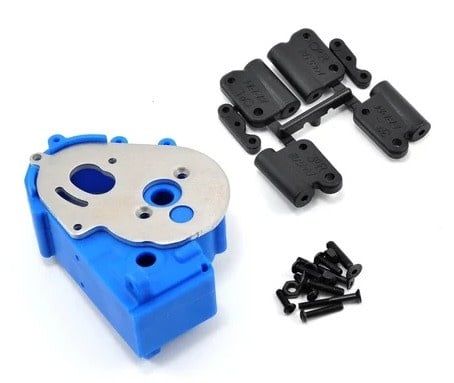 RPM Hybrid Gearbox Housing &amp; Rear Mount Kit (Blue) #73615