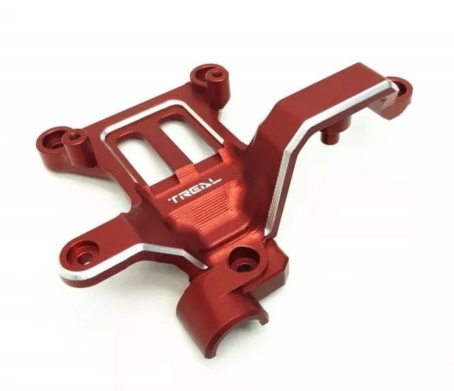#X002VFR61J Treal Traxxas X-MAXX Aluminum Steering Bellcrank Support (Red)