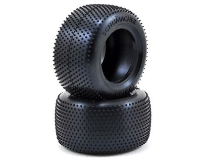 Schumacher Mini Pin 2.2" 1/10 Truck Carpet Tires (2) (Blue) #U6814