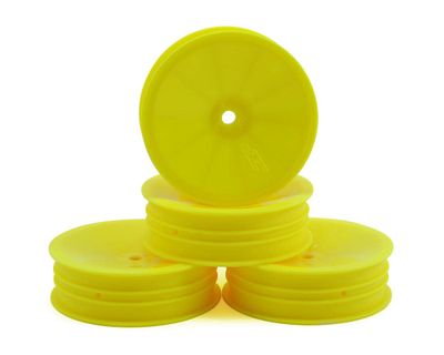 #3376Y JConcepts 12mm Hex Mono 2.2 "Slim" Front Wheels (4) (B6/RB6/SRX2/YZ2) (Yellow)