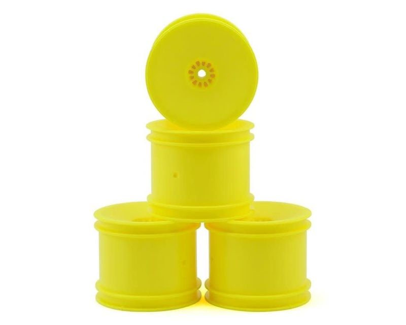 DE Racing 12mm Hex "Speedline" 2.2" 1/10 Stadium Truck Wheel (4) (22T) (Yellow) #DER-SS4-LY