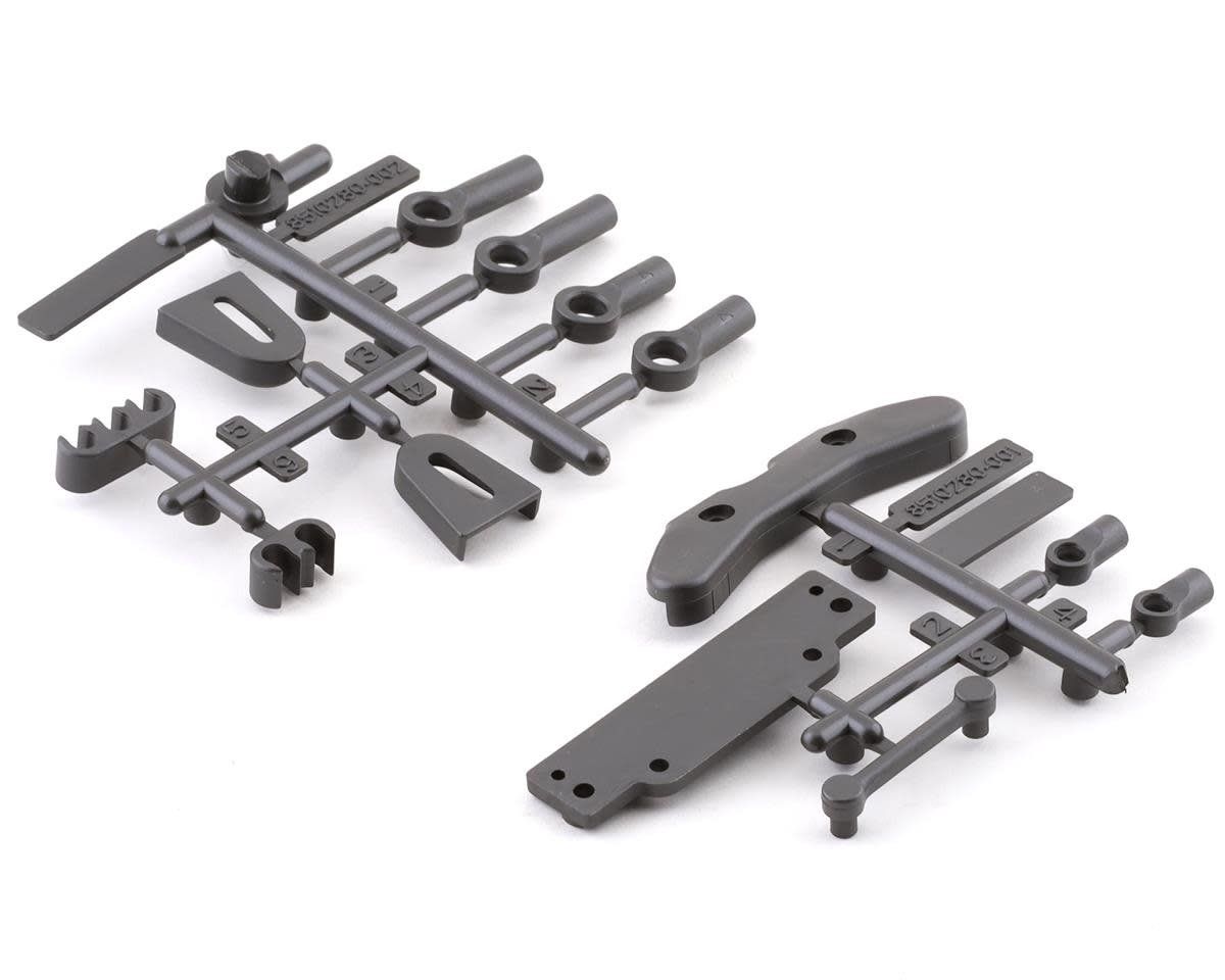 Team Associated RC10B6.3 Tower Covers, Wire Clips &amp; Rod Ends #91885