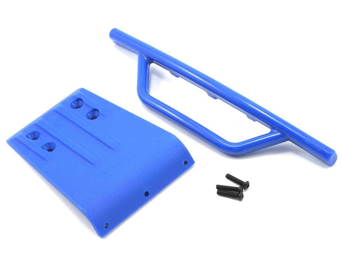RPM Traxxas Slash Front Bumper &amp; Skid Plate (Blue) #80955