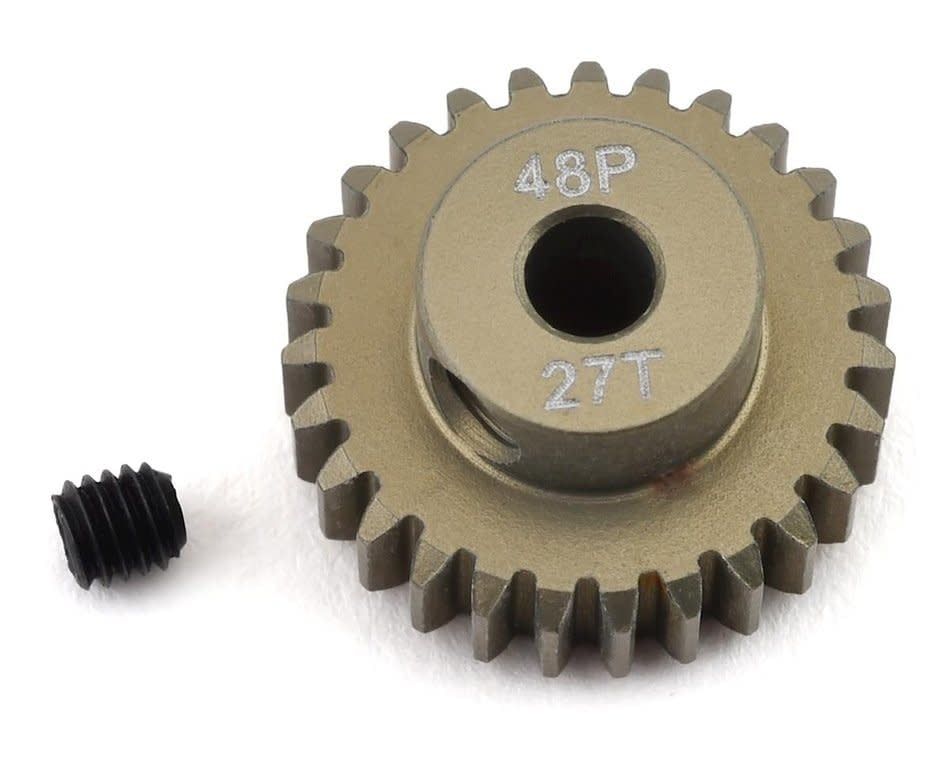 #PTK-8614 ProTek RC 48P Lightweight Hard Anodized Aluminum Pinion Gear (3.17mm Bore) (27T)