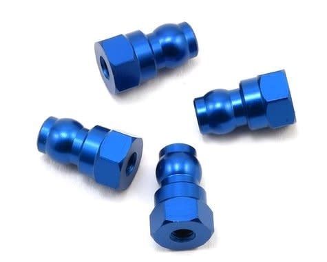Team Associated 12mm Aluminum Shock Bushings (Blue) #91816