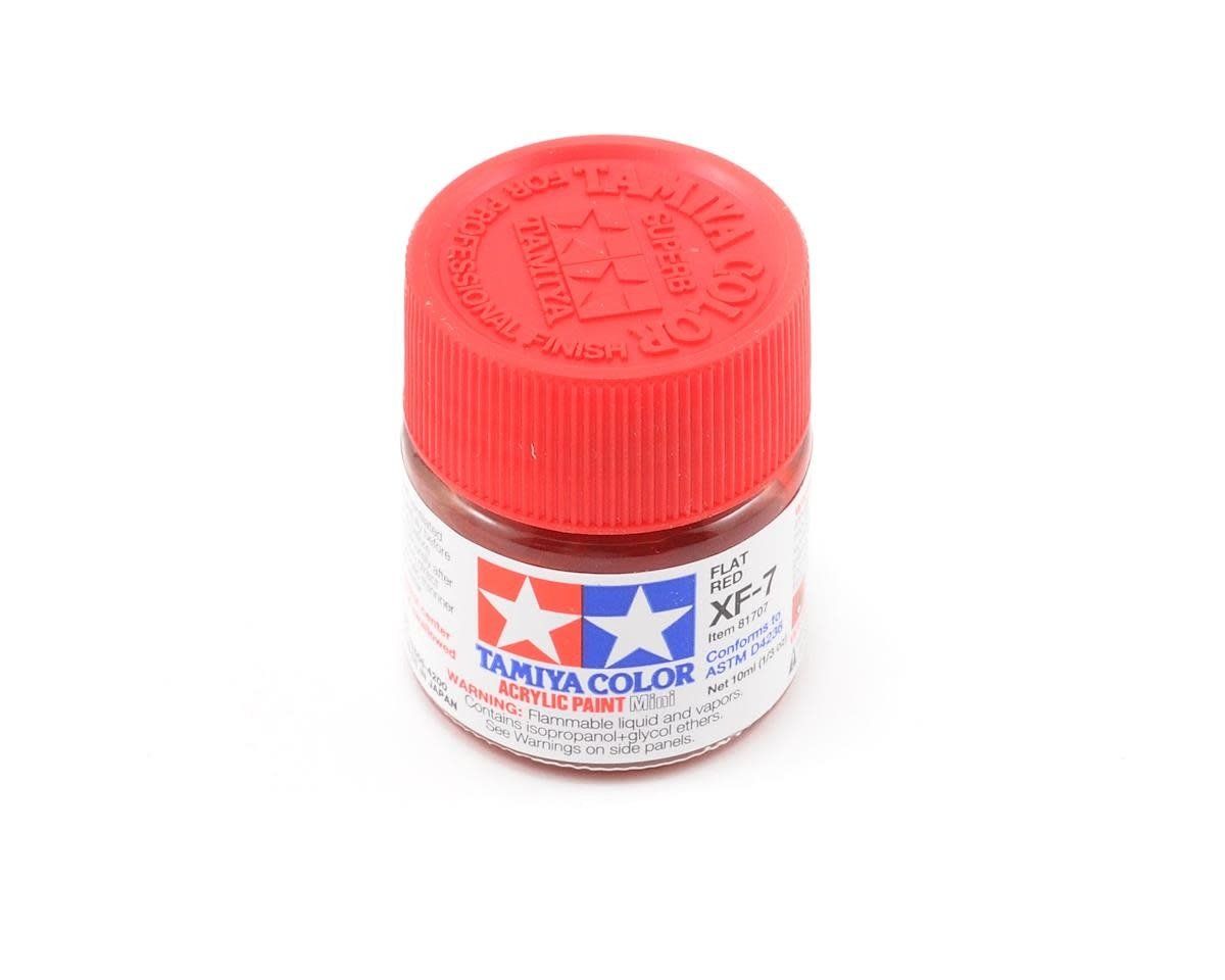 #81707 Tamiya XF-7 Flat Red Acrylic Paint (10ml)