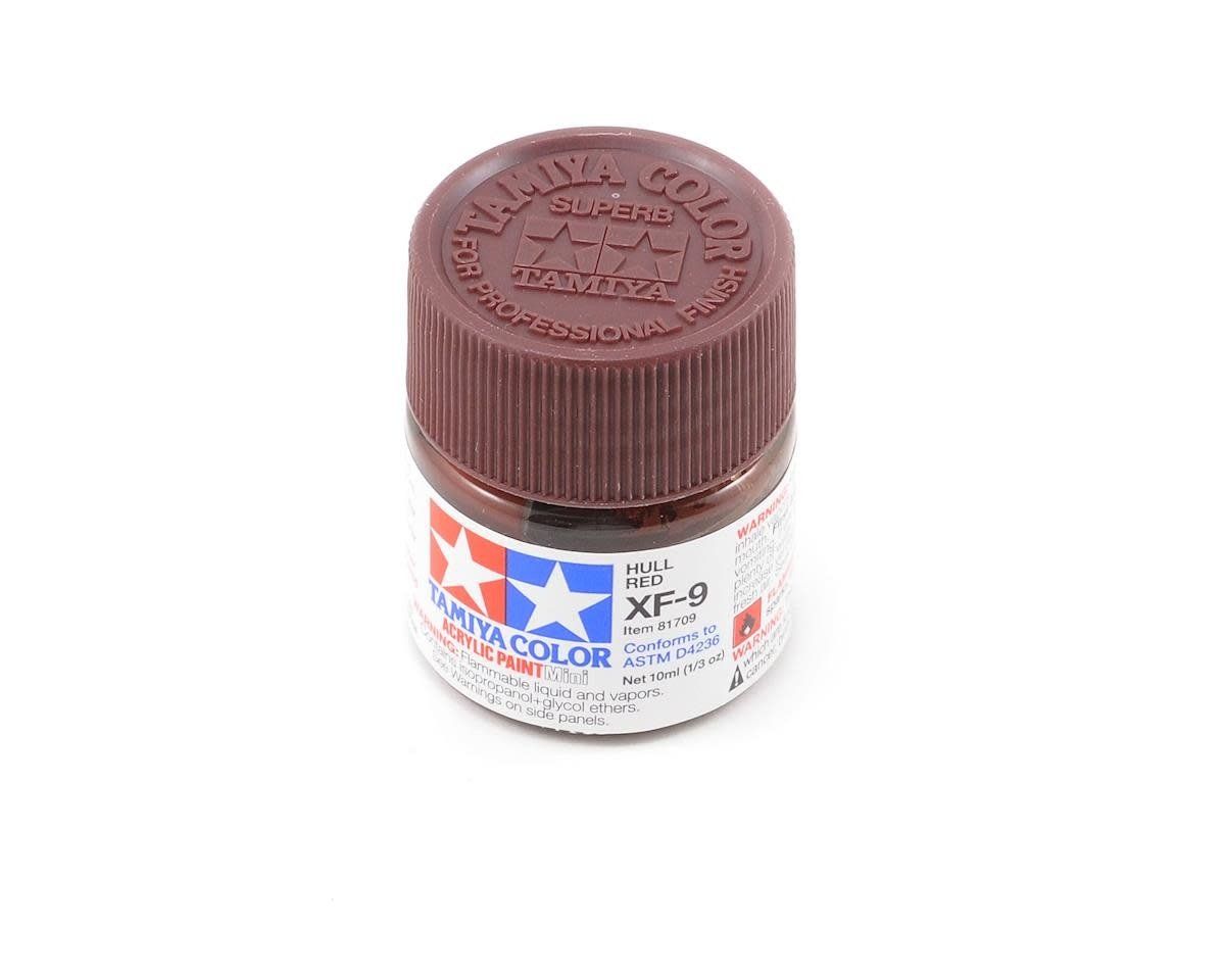 #81709 Tamiya XF-9 Flat Hull Red Acrylic Paint (10ml)