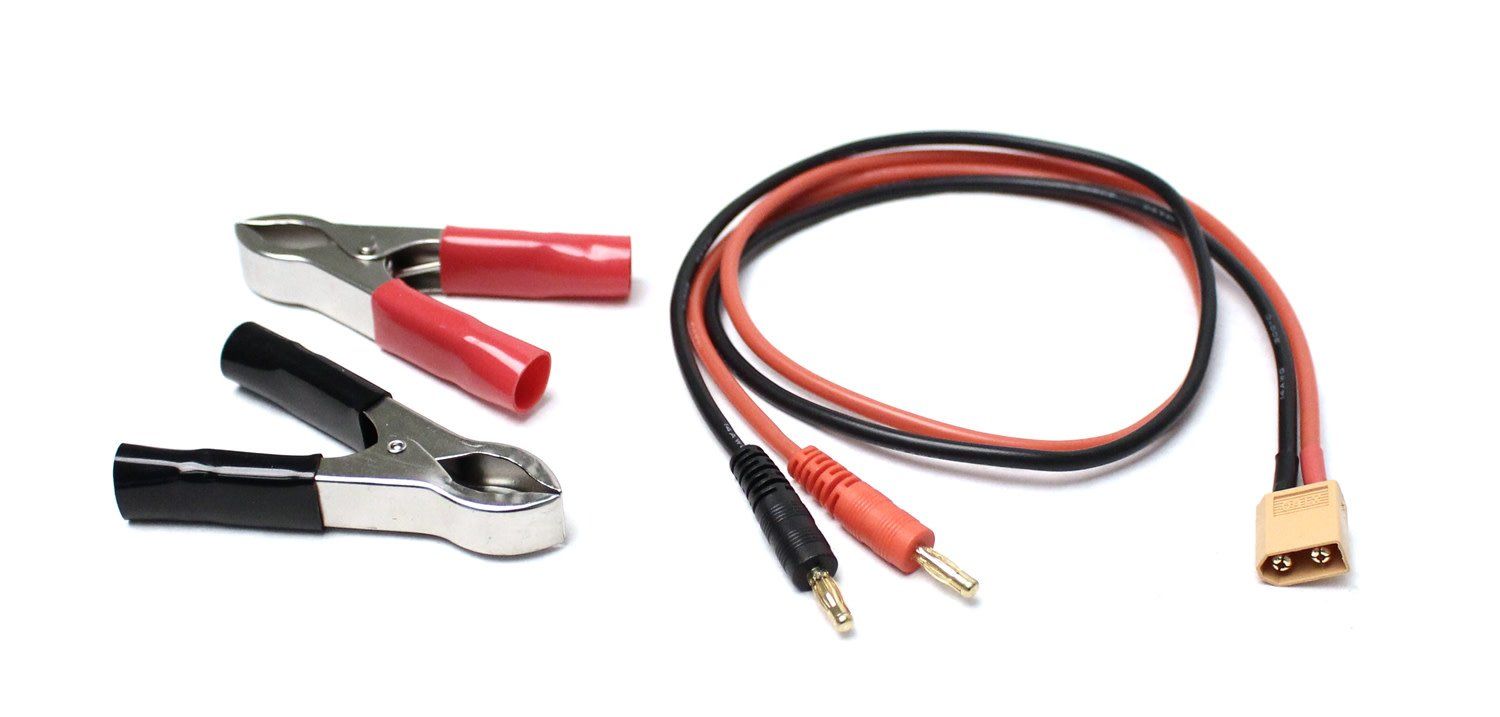 Racers Edge XT60 DC Input Harness for UPT Chargers (600mm) #UPTUPDCA01