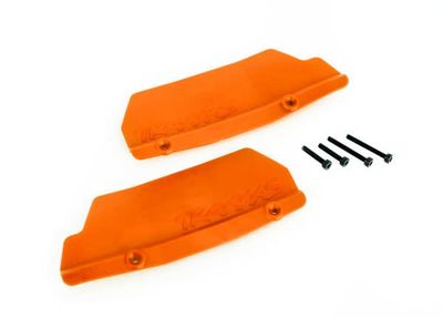 Traxxas Sledge Rear Mud Guards (Orange) #9519T