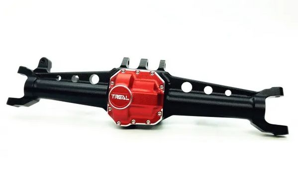 #X002ZI7B2B Treal Axial SCX10 II AR44 Front Axle (Black/Red)