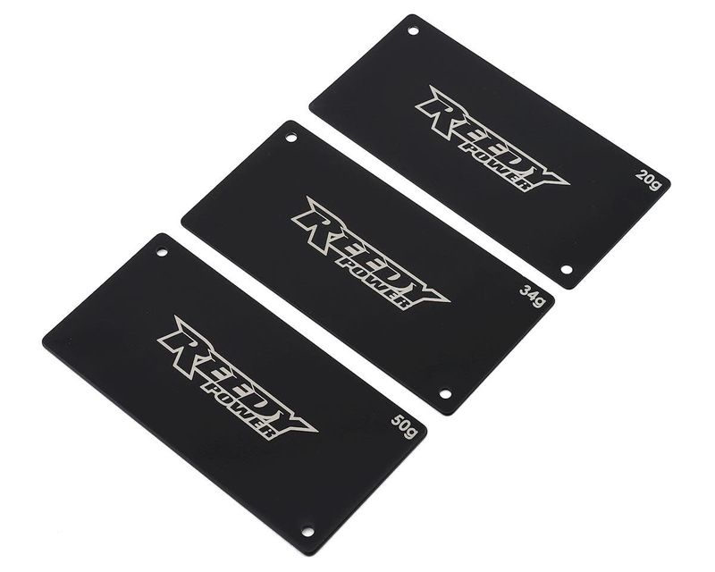 Reedy Steel Shorty LiPo Battery Weight Set (20g, 34g, 50g) #27355