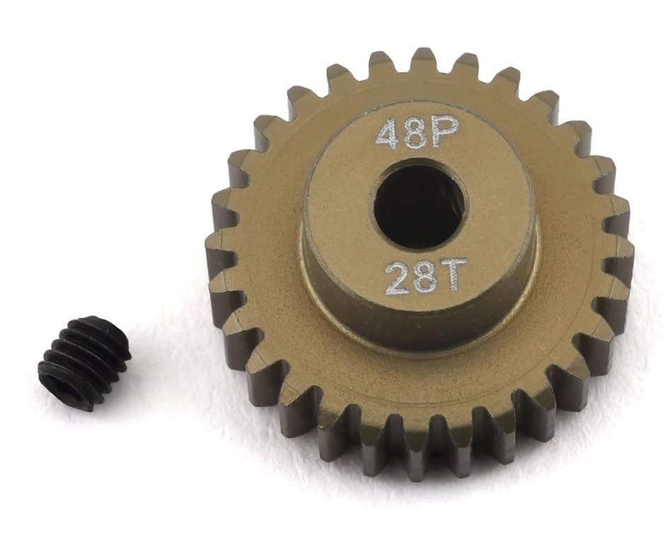 #PTK-8615 ProTek RC 48P Lightweight Hard Anodized Aluminum Pinion Gear (3.17mm Bore) (28T)