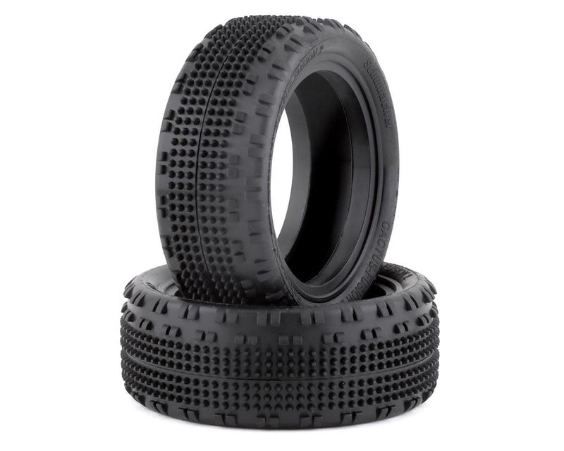 Schumacher Cactus Fusion 2 2.2" Front 1/10 4WD Tires (2) (Yellow) #U6895
