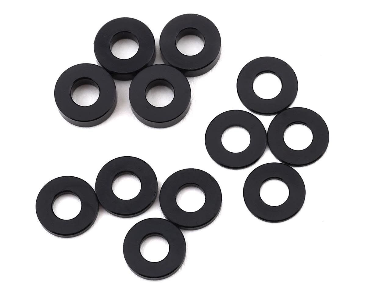 Team Losi Racing M3 Caster Block Aluminum Washer Set (Black) (4) #TLR336007