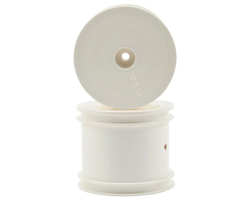 Team Losi Racing 12mm Hex 2.2" 1/10 Stadium Truck Wheels (2) (TLR 22T) (White) #TLR7003