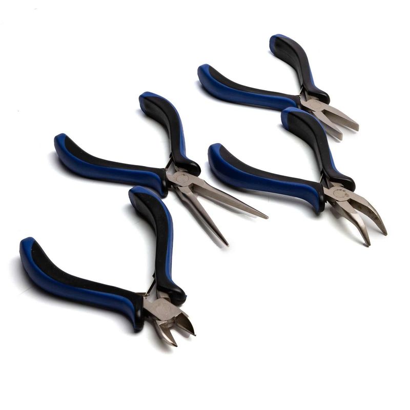 Hobby Essentials Springloaded Pliers Set (4) #HDXK0018