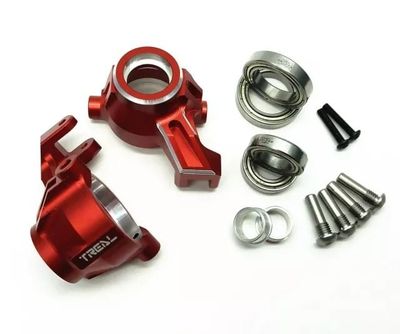 #X002OD7SQ1 Treal Traxxas Maxx Front Knuckles Arms Set (Red)