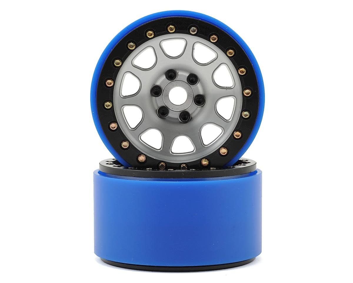 #SSD00154 SSD RC 2.2" D-Hole PL Beadlock Wheels (Silver) (2) (Pro-Line Tires)