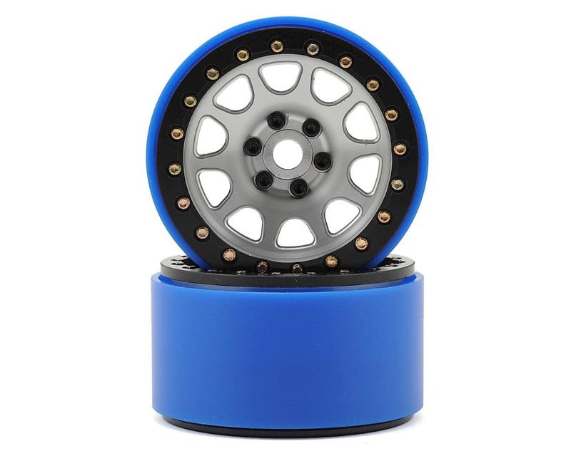 #SSD00154 SSD RC 2.2" D-Hole PL Beadlock Wheels (Silver) (2) (Pro-Line Tires)