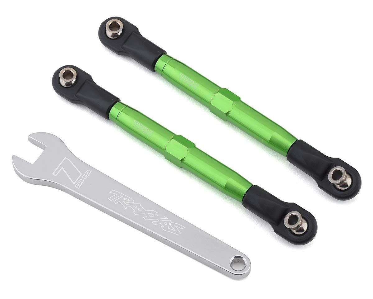 #3643G Traxxas Aluminum 49mm Camber Link Turnbuckle (Green) (2)