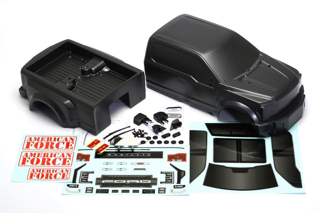 #CD0901 Cen Racing Ford F450 SD Complete Body Set (Grey Titanium)