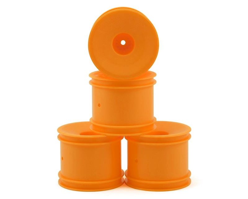 DE Racing 12mm Hex "Speedline" 2.2" 1/10 Stadium Truck Wheel (Orange) (4) (T4.2) #DER-SS4-AO