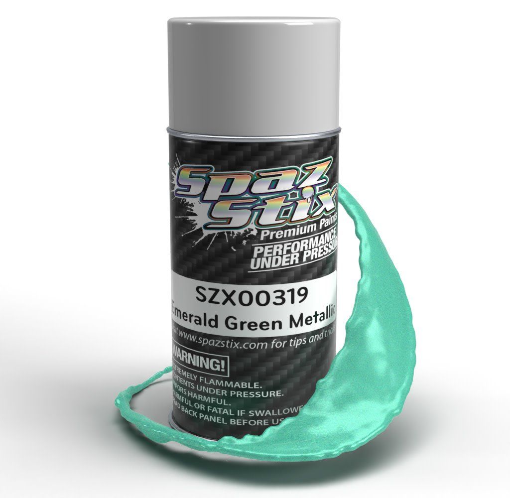 #00319 Spaz Stix "Emerald Green Metallic" Spray Paint (3.5oz)