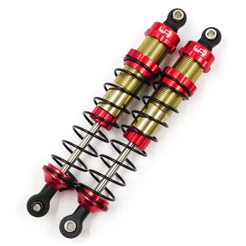 Yeah Racing 105mm Aluminum TR-XB Big Bore Shocks (Red) (2) #TRSL-018RD
