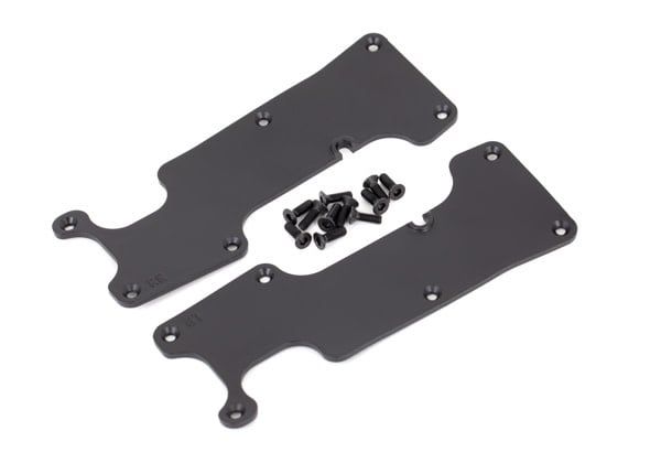 Traxxas Sledge Rear Left/Right Suspension Arm Covers (Black) #9634