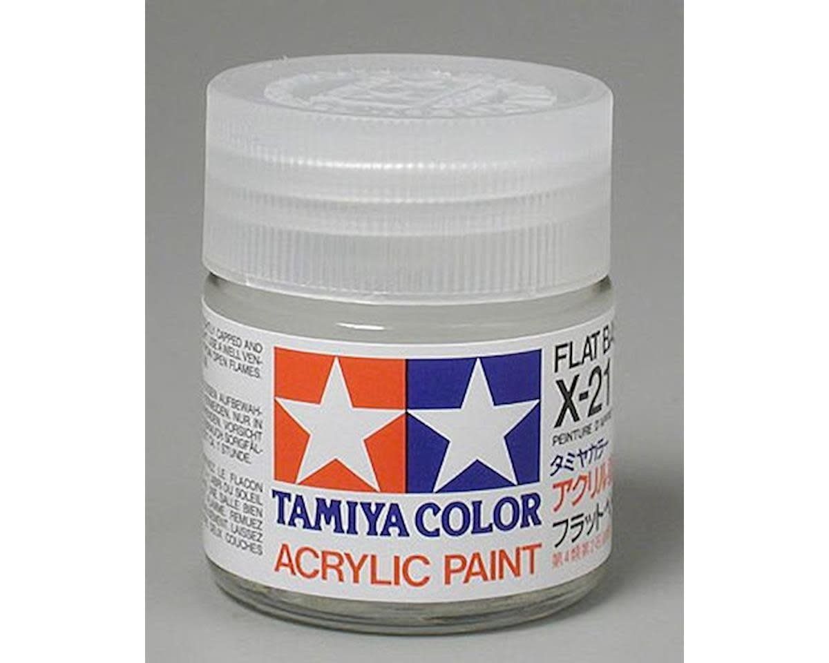 #81021 Tamiya X-21 Flat Base Acrylic Paint (23ml)