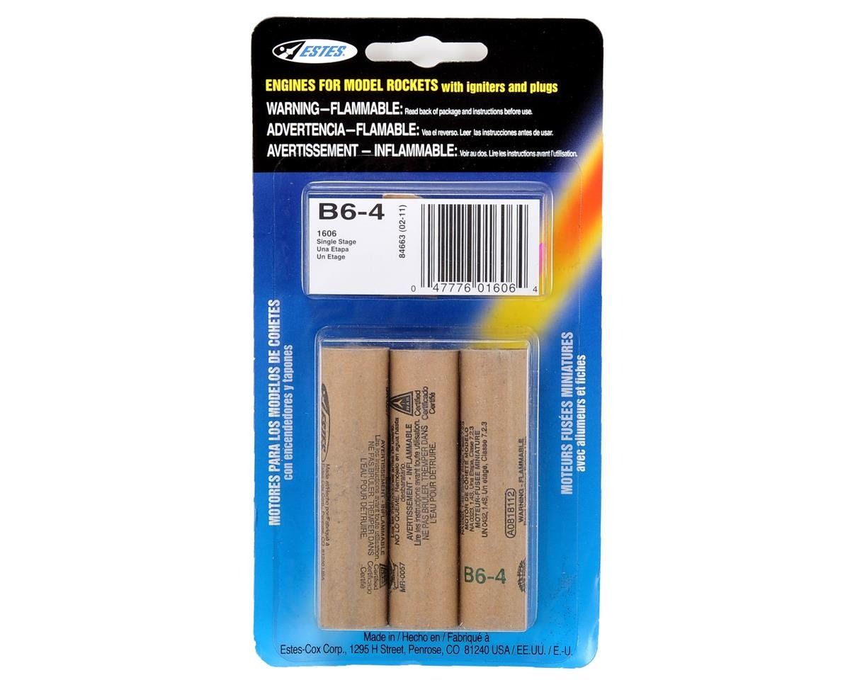 Estes B6-4 Model Rocket Engines (3) #1606