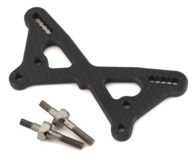 #TLR334061 Team Losi Racing 22 5.0 +2mm Carbon Front Tower w/Titanium Standoffs