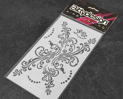 #BDSTC-020 Bittydesign Vinyl Paint Stencil (Floral)