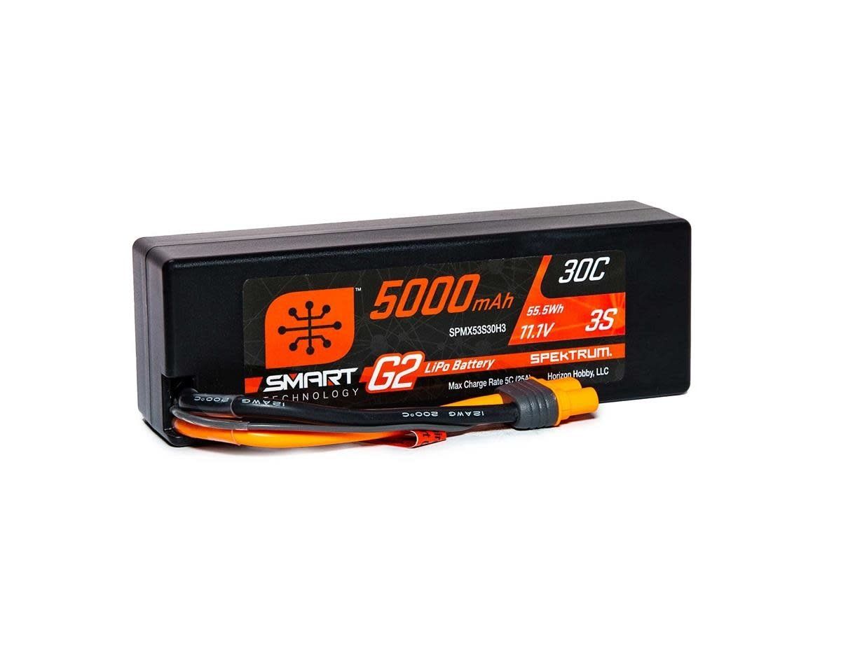 #SPMX53S30H3 Spektrum RC 3S Smart G2 LiPo 30C Battery Pack w/IC3 Connector (11.1V/5000mAh)