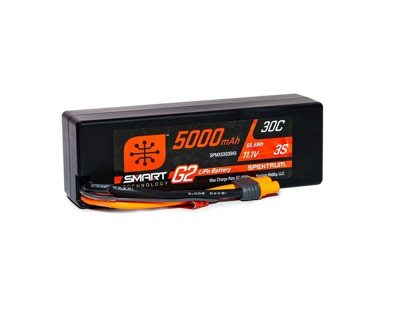 #SPMX53S30H3 Spektrum RC 3S Smart G2 LiPo 30C Battery Pack w/IC3 Connector (11.1V/5000mAh)