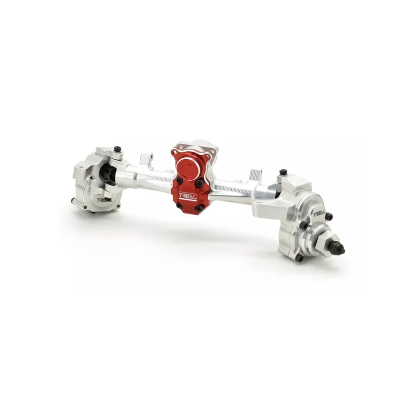 #X003DWBRYB TREAL Aluminum Front Portal Axle Kit for Axial SCX24 (Silver)