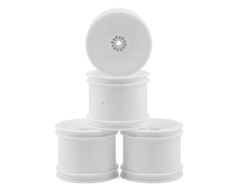 DE Racing 12mm Hex "Speedline" 2.2" 1/10 Stadium Truck Wheel (4) (22T) (White) #DER-SS4-LW