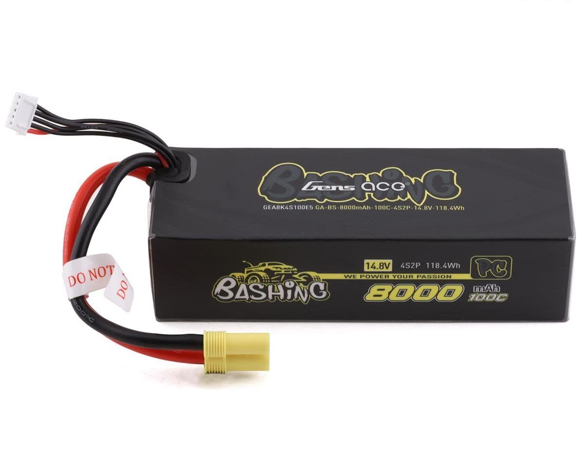 #GEA8K4S100E5 Gens Ace Bashing Pro 4S LiPo Battery 100C (14.8V/8000mAh) w/EC5 Connector