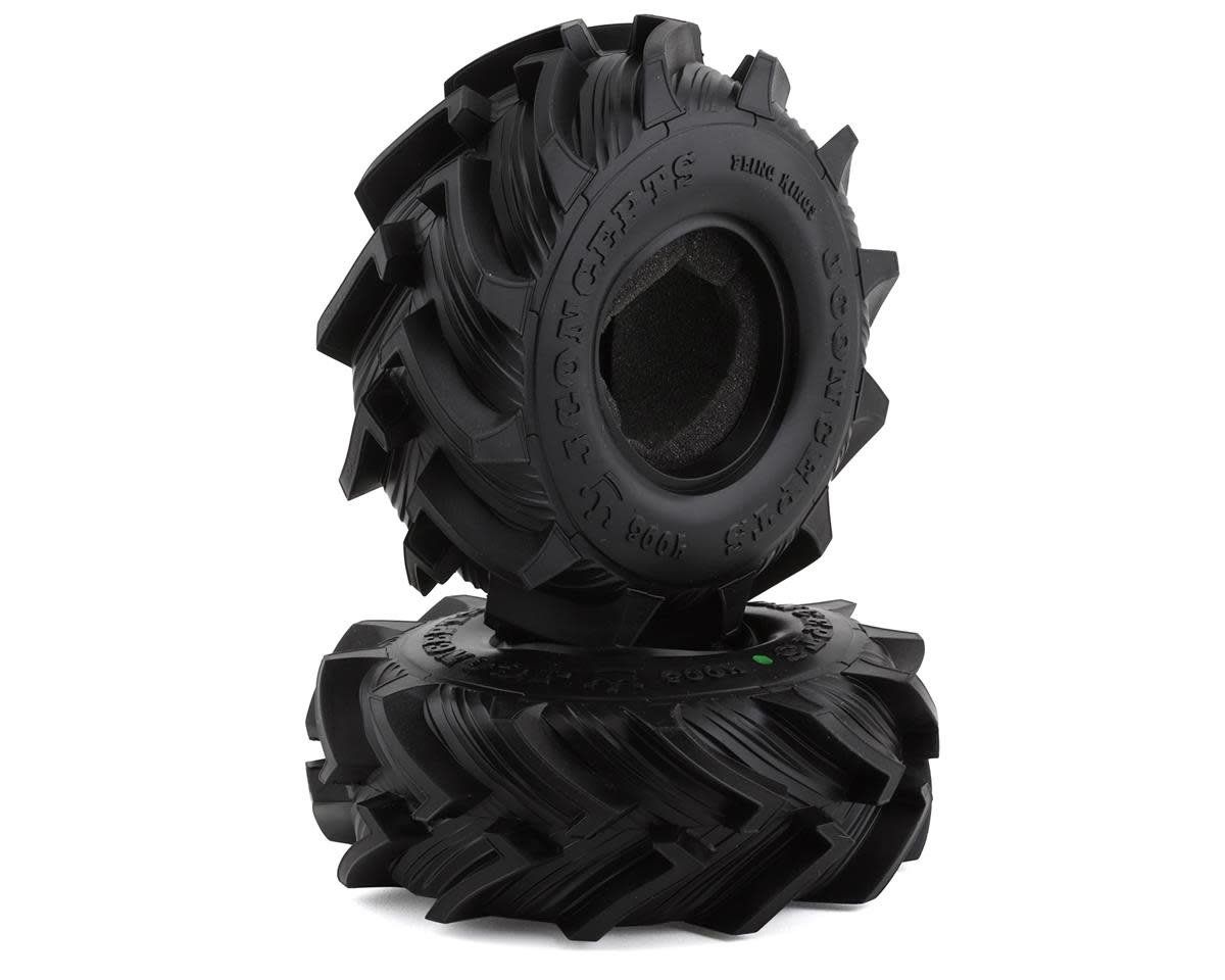#4008-02 JConcepts Fling King 1.9" Rock Crawler Tires (2) (Green)