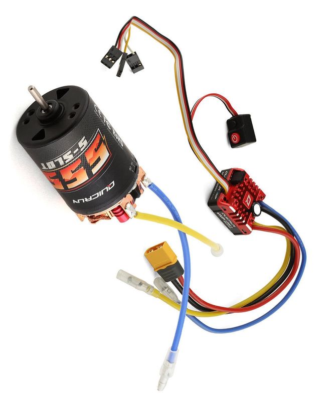 #38020351 Hobbywing QuicRun Waterproof 1080 G2 ESC/Motor Rock Crawling 555 Combo (11T)
