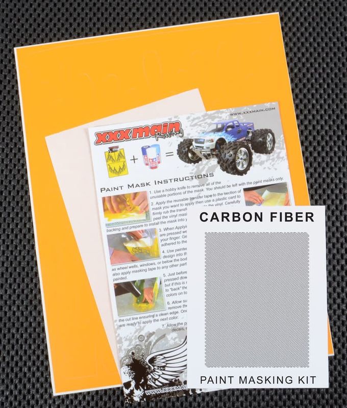 XXX Main Racing Carbon Fiber Paint Mask #M072L