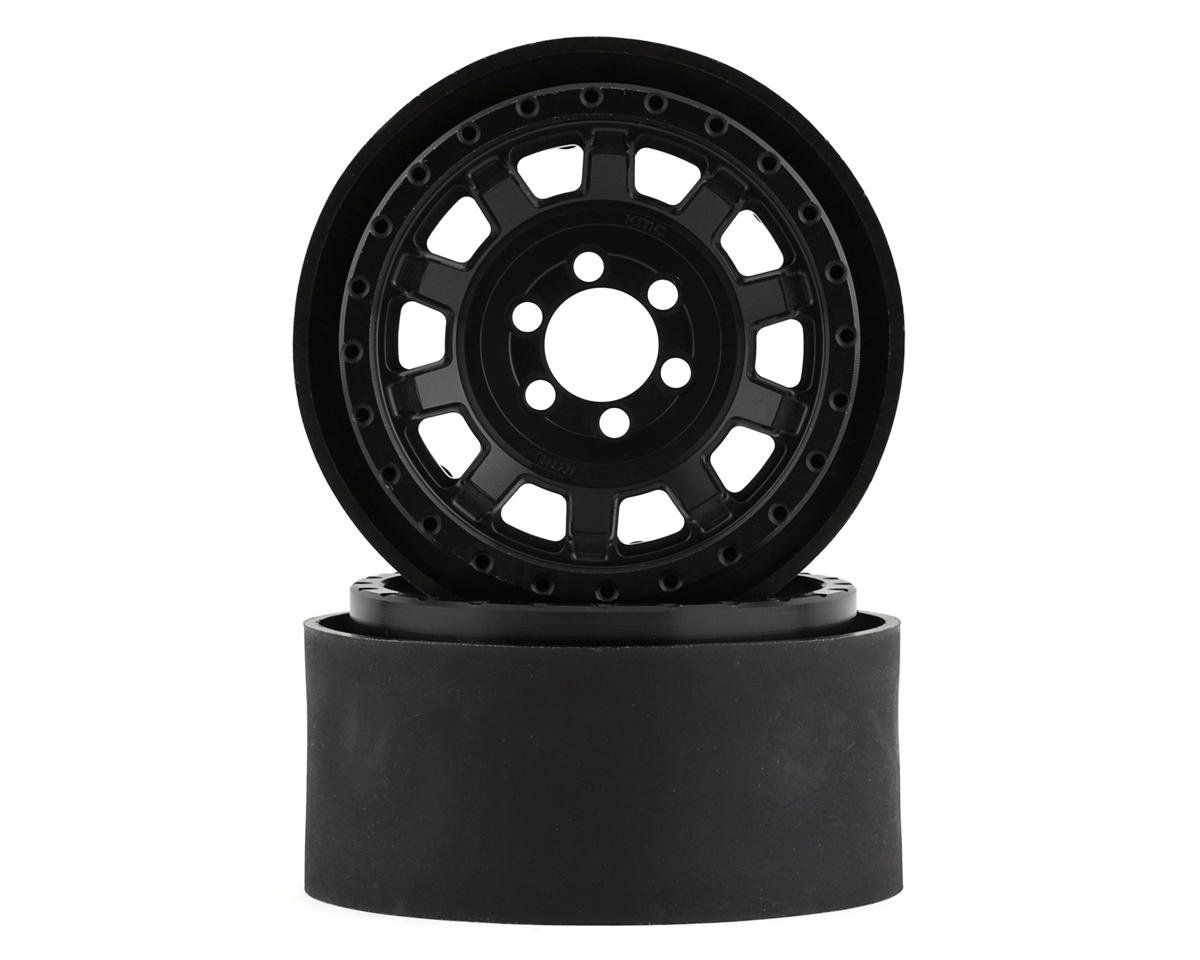 #VPS08701 Vanquish Products KMC KM236 Tank 2.2" Beadlock Crawler Wheels (Black) (2)