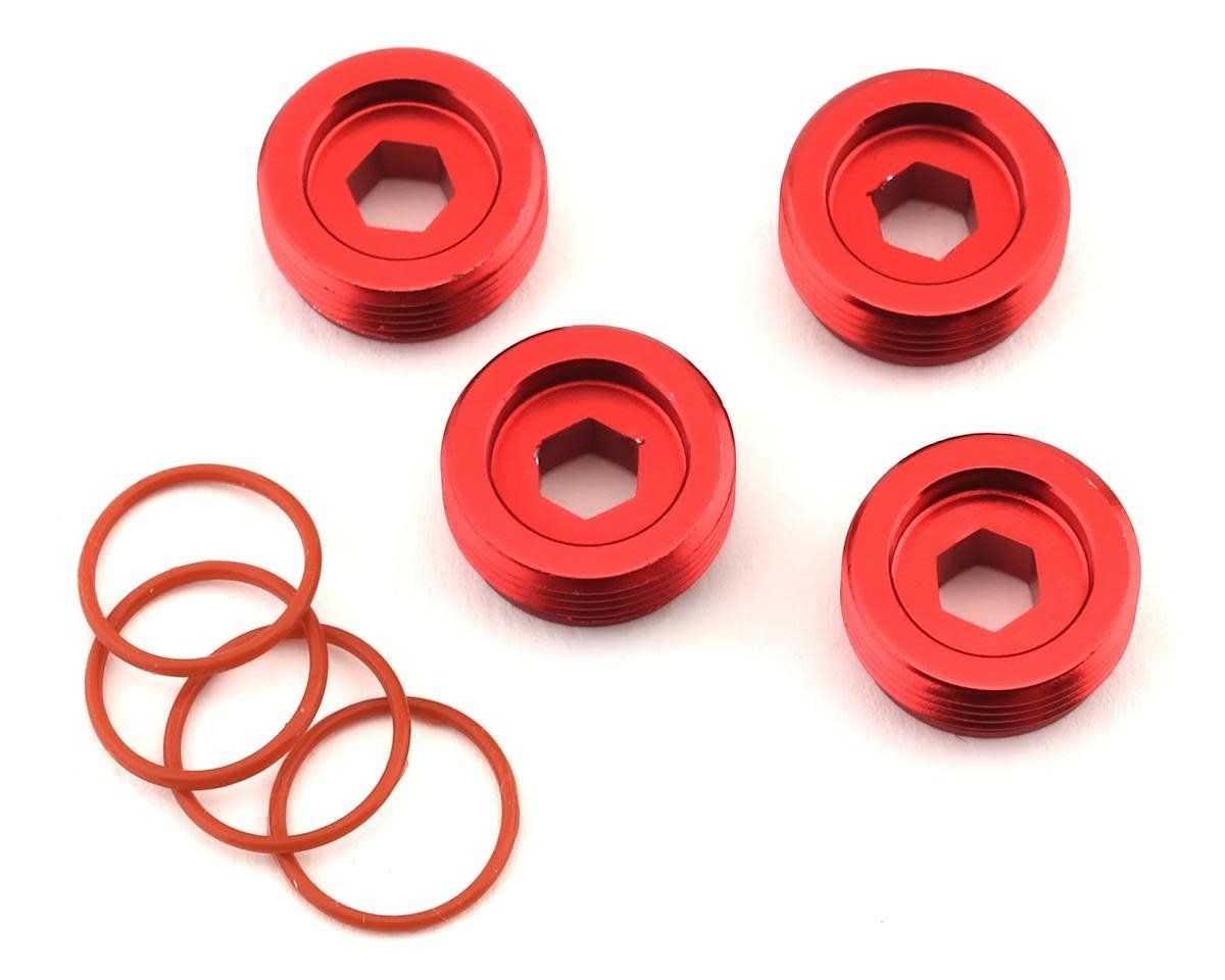 Arrma Aluminum Front Hub Nut (Red) (4) #ARA320467