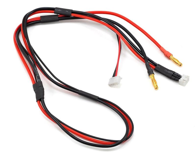 #PTK-5319 ProTek RC Receiver Balance Charge Lead (2S to 4mm Banana w/4S Adapter)