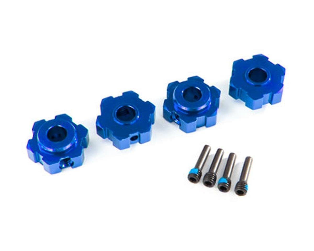 #8956X Traxxas Maxx Aluminum Wheel Hex (Blue) (4)