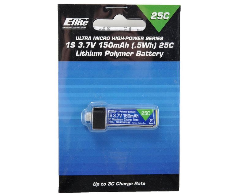#EFLB1501S25 E-flite 1S LiPo Battery 25C (3.7V/150mAh)