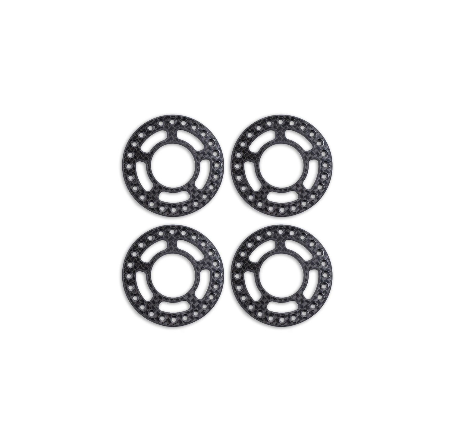 #00201 Vision Racing Carbon Fiber 1.9”  Beadlock Rings (4)